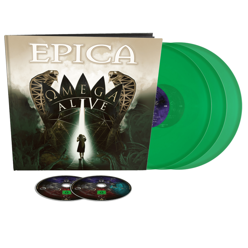 Omega Alive (Ltd Earbook 3LP Green + DVD / BluRay) by Epica - Vinyl - shop now at Epica store