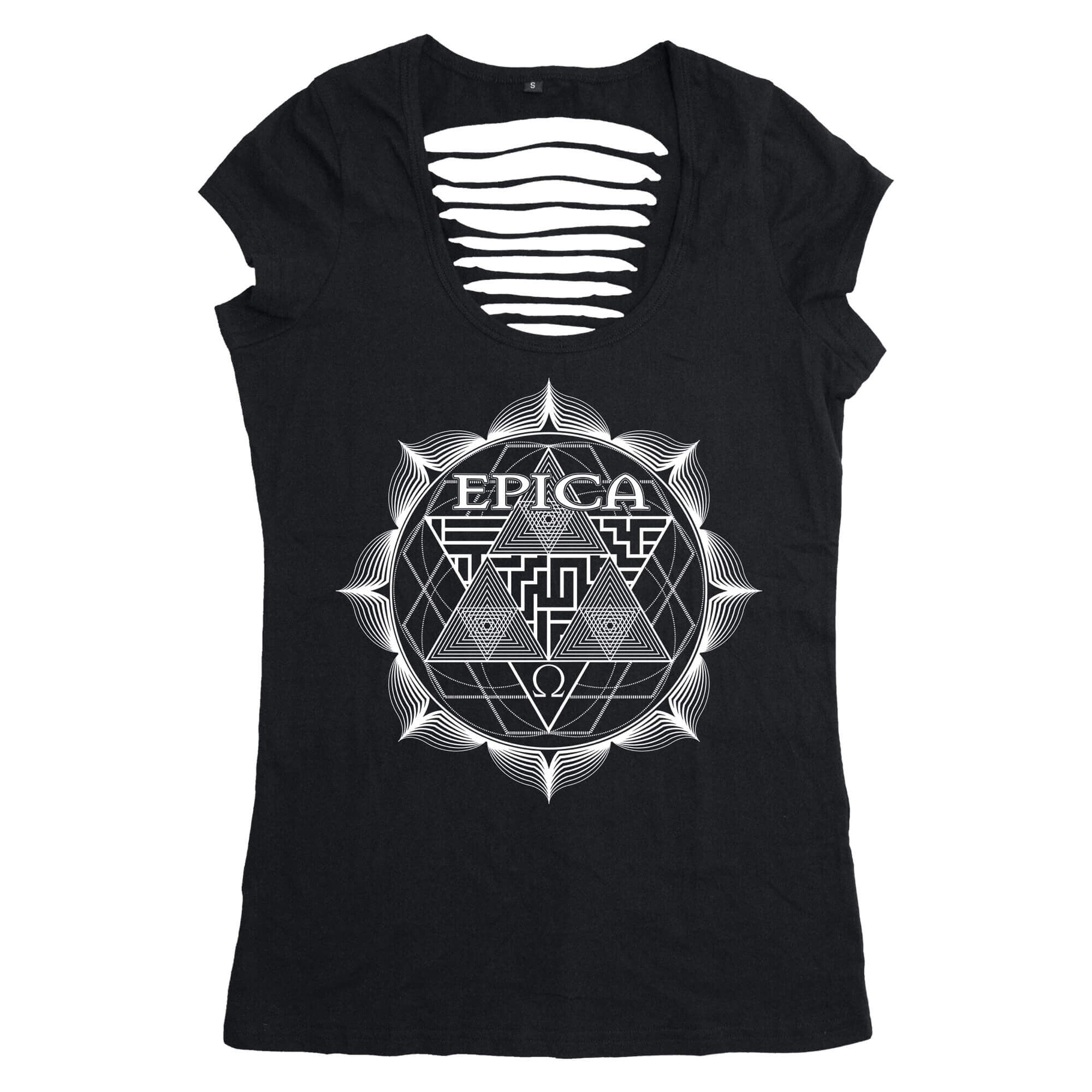Epica Flower Logo Girlie Shirt Cut Back 27806