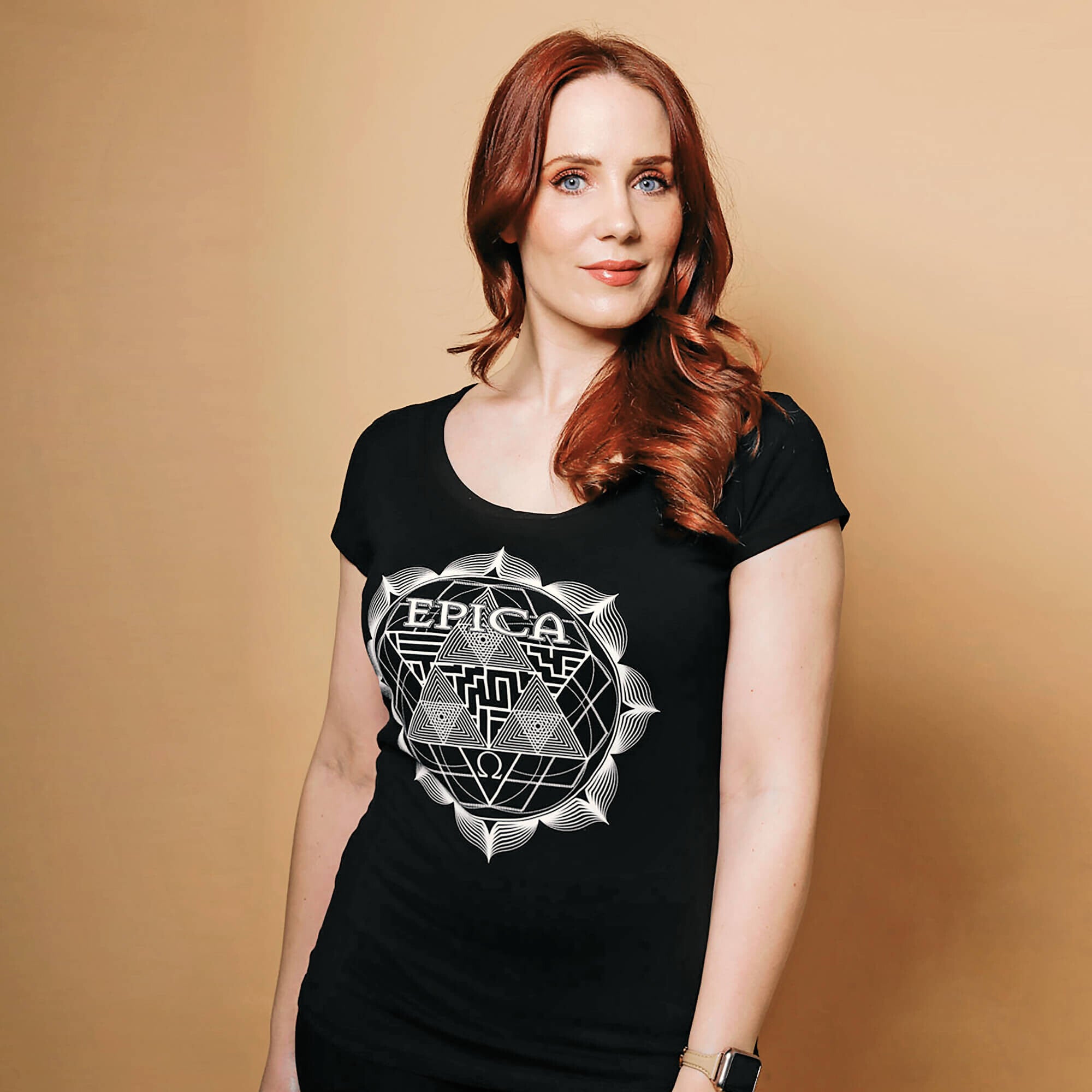 Epica Flower Logo Girlie Shirt Cut Back 27820